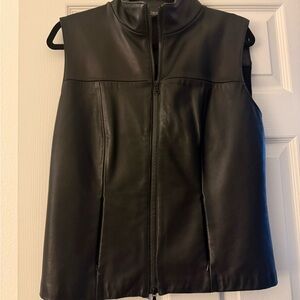 Classiques Entier Black Leather Vest